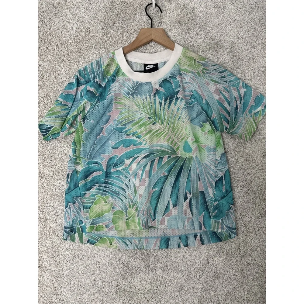 Nike‎ Mesh Floral Crop Top / XS